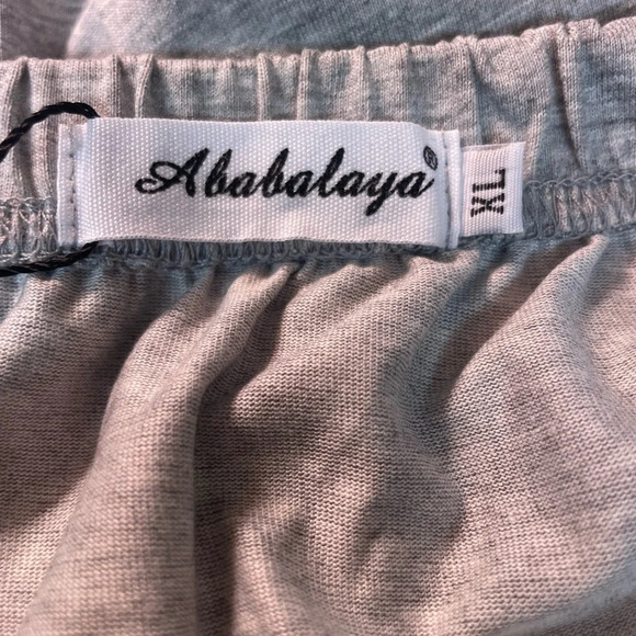 Ababalaya gray mini skirt 14” size XL - Picture 3 of 5